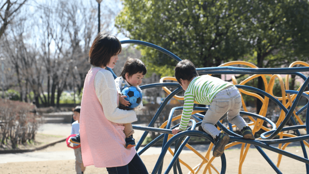 緑に包まれた保育園